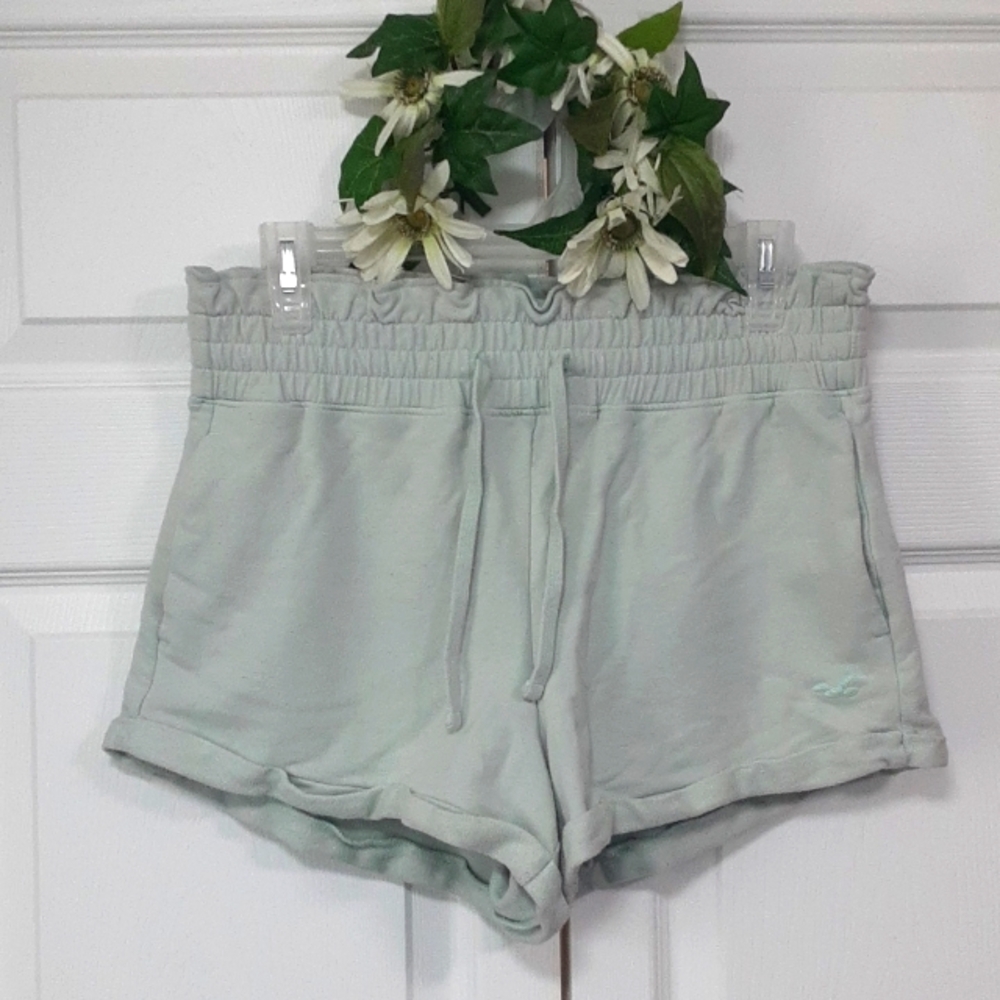 Hollister Mint Green High Rise Shorts
